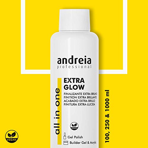 Andreia Acabado profesional extra brillante para sumergir, esmalte de gel, constructor y uñas acrílicas, 100 ml