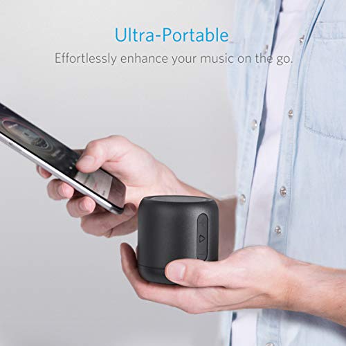 Anker Altavoz Bluetooth, Soundcore Mini, Super Altavoz portátil con 15 Horas de reproducción, Rango de 20 Metros Bluetooth, Bajos mejorados, Funciona con iPhone, iPad, Samsung, Nexus, HTC y más