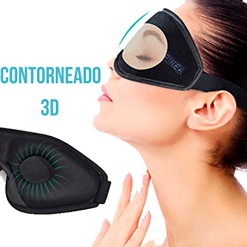 Antifaz para dormir para hombres y mujeres, Máscara de dormir, Contorneado 3D, Eye mask sleep, cubre ojos para dormir, máscara de sueño con moldeado cóncavo, sleeping mask.