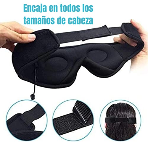 Antifaz para dormir para hombres y mujeres, Máscara de dormir, Contorneado 3D, Eye mask sleep, cubre ojos para dormir, máscara de sueño con moldeado cóncavo, sleeping mask.