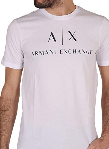 Armani Exchange 8nztcj Camiseta, Blanco (White 1100), S para Hombre