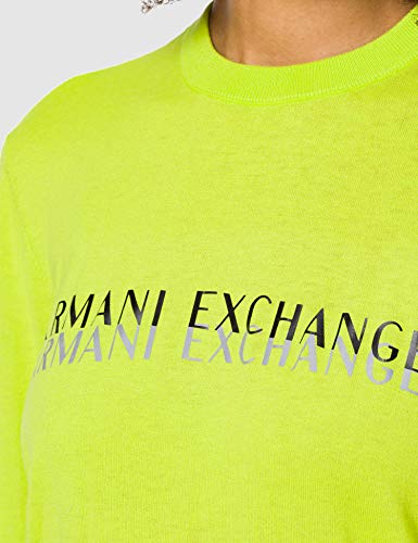 Armani Exchange Acid Lime Pullover Sweater Sudadera, M para Hombre