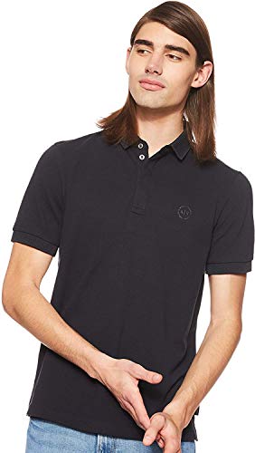 Armani Exchange Elegance Polo, Azul (Navy 1510), X-Large para Hombre