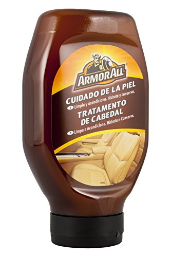 Armor All® - Cuidado de la piel cuero de la tapicería de tu coche, hidrata y conserva - Limpia, acondiciona y ayuda a restaurar su aspecto original y natural - 530 ml