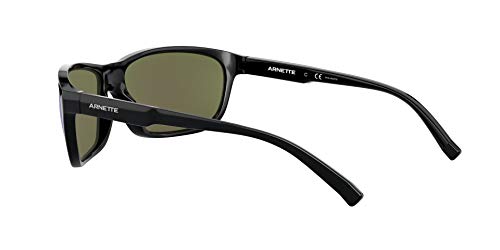 Arnette 0AN4263 Gafas, Negro/Polarized Gris Oscuro Espejo Agua, 63 para Hombre