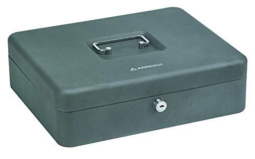 Arregui C9246-EUR Caja de caudales con Bandeja para Euros (Acero), Gris Grafito