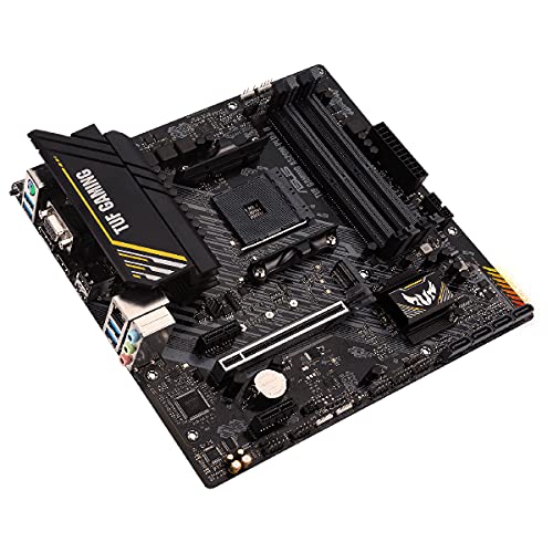 ASUS TUF Gaming A520M-PLUS II - Placa Base de Gaming Micro-ATX (AMD A520 Ryzen AM4 con Soporte M.2, Puertos USB 3.2 Gen. 1, SATA 6 Gbps y Conectores Aura direccionables de 2.Gen)