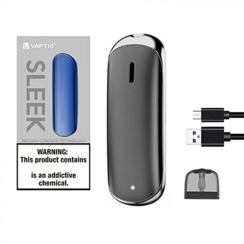 Auténtico Vaptio Sleek Vape 400mAh Batería 1.5ML Cartucho Kit de cigarrillo electrónico No E Liquid No Nicotine