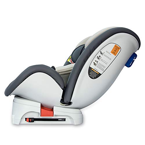 Availand Sureby Silla Coche Bebé: Grupo 0+/1/2/3 Rotación 360° Isofix, Gris Y Beige