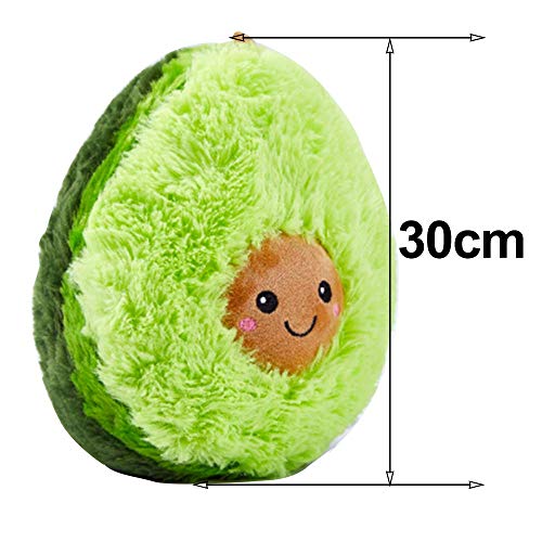 Awtlife Cute Stuffed Plush Avocado Toy Mini Comfort Plush Pillow Doll Cojín para Navidad Regalo de cumpleaños Dormitorio Sala de Estar 30CM