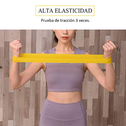 Bandas Elásticas Deporte Musculación de Resistencia para Mujer Hombre, [5 Pack] Extra Fuerte Loop Cintas Deportivo de Fitness Gluteos Pilates Gimnasio Workout