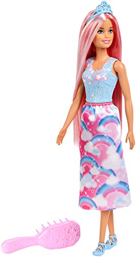 Barbie Dreamtopia Muñeca Peinados Rubia con accesorios, regalo para niñas y niños 3-9 años (Mattel FXR94) , color/modelo surtido