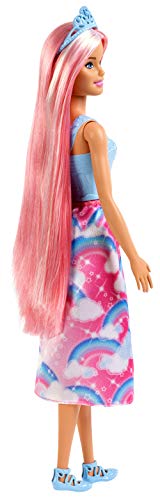 Barbie Dreamtopia Muñeca Peinados Rubia con accesorios, regalo para niñas y niños 3-9 años (Mattel FXR94) , color/modelo surtido