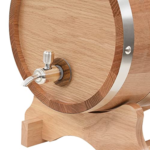 Barril de Vino con Grifo Madera de Roble Macizo 12 LArte y Ocio Hobbies y Artes Creativas Productos para elaborar Cerveza y Vino en casa Producción de Vino