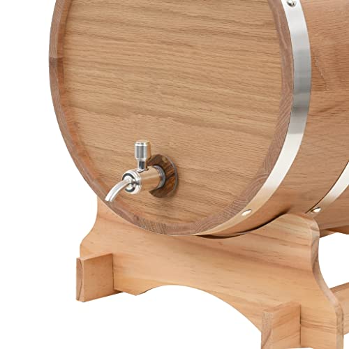 Barril de Vino con Grifo Madera de Roble Macizo 35 LArte y Ocio Hobbies y Artes Creativas Productos para elaborar Cerveza y Vino en casa Producción de Vino