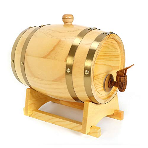 Barril de whisky de 5 litros, barril de madera, barril de licor con grifo