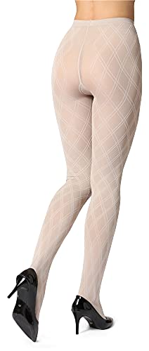 Bellivalini Medias Panty Mujer 100 DEN BLV-1113 (Gris, M)