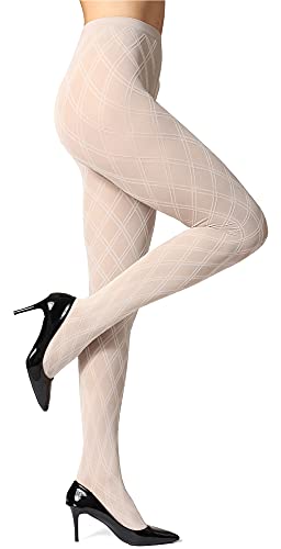 Bellivalini Medias Panty Mujer 100 DEN BLV-1113 (Gris, M)