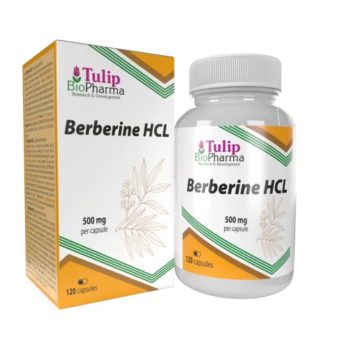 Berberina HCL 500mg 120 cápsulas, LABORATORIAMENTE PROBADO por AGROLAB ALEMANIA, altamente dosificado, no OGM, sin rellenos ni aditivos