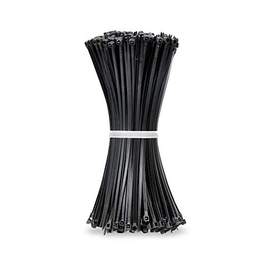 Beshine Bridas para Cables - 200mm x 3.6mm Bridas de Nailon, 500 Unidades, Negro