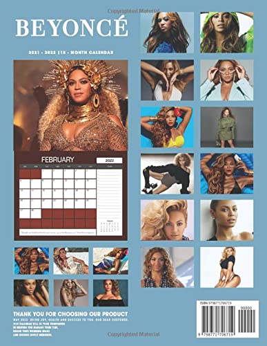 Beyonce Calendar 2022: Beyonce OFFICIAL Calendar 2022 - SEP 2022 to SEP 2023 calendar with Exclusive Photos to decor your desk - Music Pop Singer ... Celebrity (Kalendar Calendario Calendrier). 1