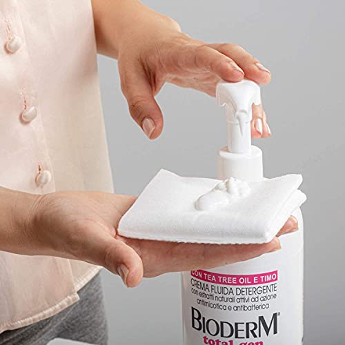 Bioderm Total Gen - Crema Limpiadora Hidratante, Emoliente y Refrescante - Sin Aclarado para la Higiene Diaria Corporal Sin Agua - Indicada para el Aseo de Personas Encamadas - 1000 ml