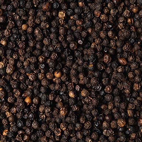 Biotiva Pimienta entera orgánica 250 g - granos de pimienta entera en calidad orgánica superior - adecuada para molinos de pimienta - Piper nigrum