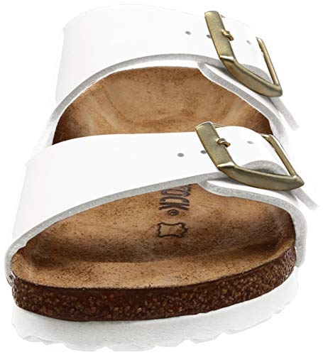 Birkenstock Arizona, Bout Abierto Mujer, Blanco (Vernis Blanc), 41 EU