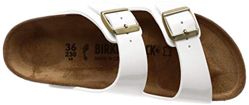 Birkenstock Arizona, Bout Abierto Mujer, Blanco (Vernis Blanc), 41 EU