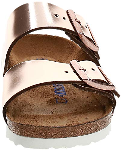 Birkenstock - Arizona, Sandalia con Pulsera Mujer, color Marrón - Braun (Metallic Copper), talla 35 EU