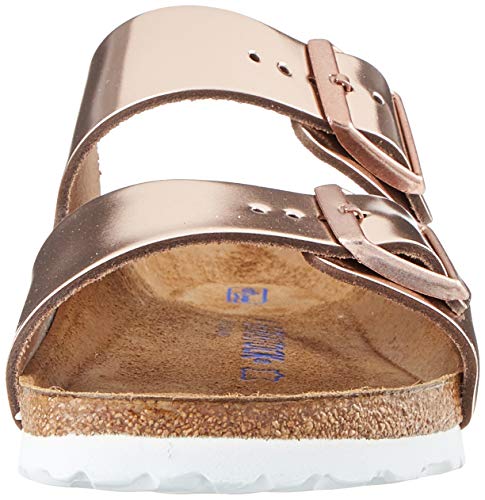 Birkenstock - Arizona, Sandalia con Pulsera Mujer, color Marrón - Braun (Metallic Copper), talla 36 EU