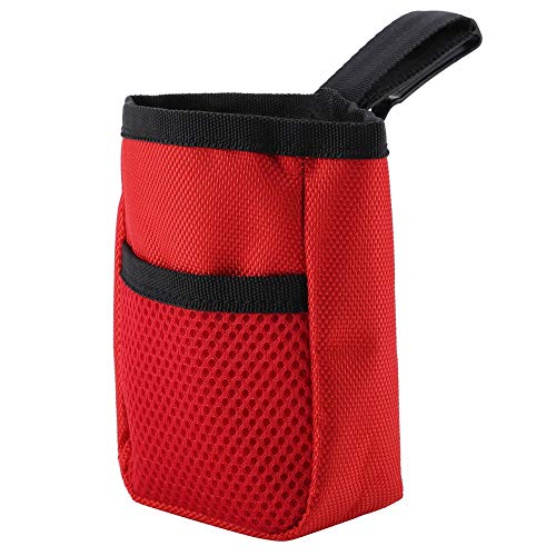 Bolsa Premios Perro Bolsa De Tratamiento Multifuncional Bolsa De Entrenamiento De Suministros Para Mascotas Portátil Perfecto Para Mascotas Cachorro De Entrenamiento Viaje Doggie Walking(Rojo)