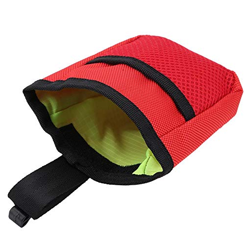 Bolsa Premios Perro Bolsa De Tratamiento Multifuncional Bolsa De Entrenamiento De Suministros Para Mascotas Portátil Perfecto Para Mascotas Cachorro De Entrenamiento Viaje Doggie Walking(Rojo)