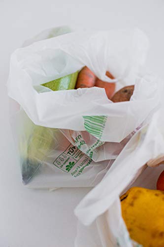 Bolsas Biodegradables y Compostables 35X45cm - 400 Bolsas, certificadas TUV Austria Conforme EN13432 y Fabricadas en la Unión Europea, Extra Resistentes- con Fondo Doble Reforzado