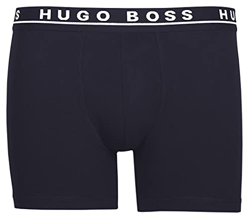 BOSS 3Pack Stretch-Cotton Trunks Bóxer, Azul (Open Blue 480), L (Pack de 3) para Hombre