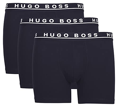 BOSS 3Pack Stretch-Cotton Trunks Bóxer, Azul (Open Blue 480), L (Pack de 3) para Hombre