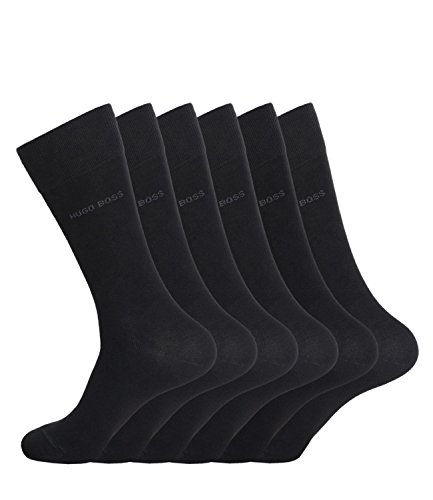 Boss Hugo Business Allround RS SP 50388453 - Calcetines para hombre, 6 pares, color: negro, talla: 43-46, artículo: -001 black_A