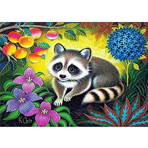 Bricolaje pintura diamante 5D por Número Kit completo gato de algalia animal,Diamond Painting Grande Square Bordado Punto de Cruz Cristal diamante Artes para decor hogar Regalo（45x60cm，18x24in）