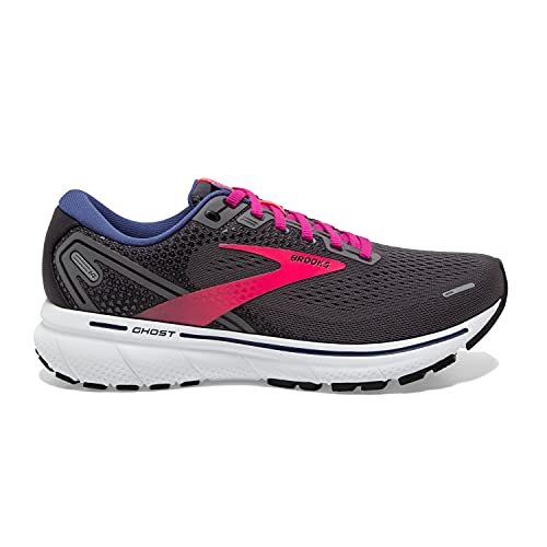 Brooks Ghost 14, Zapatillas para Correr Mujer, Pearl/Black/Pink, 38 EU