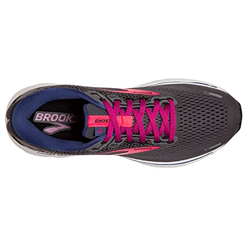 Brooks Ghost 14, Zapatillas para Correr Mujer, Pearl/Black/Pink, 38 EU