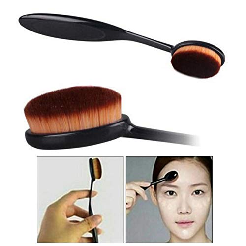 BSMEAN Pincel de maquillaje, cepillo de dientes suave y ovalado Base en forma de contorno Blush Powder Blush Concealer Eyeliner Brush Blending Brush Pinceles cosméticos Set de herramientas