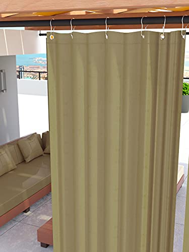 Byour3 Toldos para Exteriores con Anillos A Caída Impermeable Tela A Prueba De Moho Lavable Parasoles Laterales Gazebo Pérgola Balcon Porche (Tabaco Calidad A ++, A. 250 x 315 L. cm)