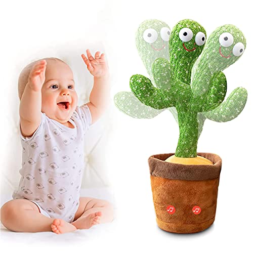 Cactus Bailarin,Cactus Parlanchin&Dancing Cactus Peluche Interactivo Bebe,Cactus Que Repite Lo Que Dices,Cactus Bailarín 120 Canciones,Cantando Y Grabación Juguetes Educativos De Educación Temprana