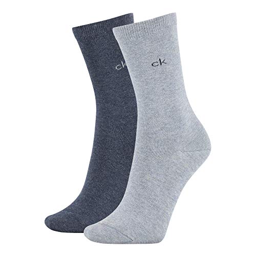 Calvin Klein Annika-Camiseta de Punto Plano para Mujer Calcetines, Combo, Talla única Grande