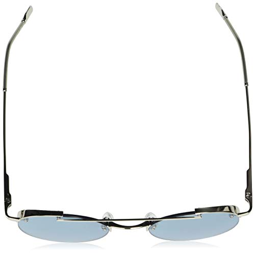 Calvin Klein CK20133S Gafas de Sol, Shiny Silver/Solid Seafoam Mirror, Talla única Unisex Adulto