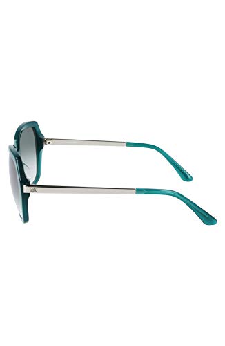 Calvin Klein CK21704S Gafas de Sol, Milky Bistro Green, Talla única para Mujer