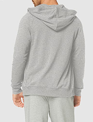 Calvin Klein Full Zip Hoodie Sudadera con Capucha, Grey Heather, L para Hombre