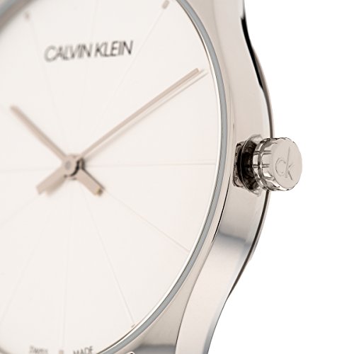 Calvin Klein Reloj Analógico para Mujer de Cuarzo con Correa en Cuero K4D211C6