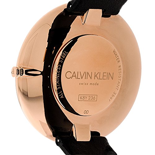 Calvin Klein Reloj Analógico para Mujer de Cuarzo con Correa en Cuero K8Y236C1