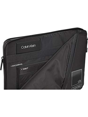 Calvin Klein - Revealed Document Bag, Shoppers y bolsos de hombro Hombre, Negro (Black), 0.1x0.1x0.1 cm (W x H L)